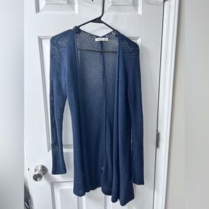 Old Navy Women's Navy Open-Knit Cardigan